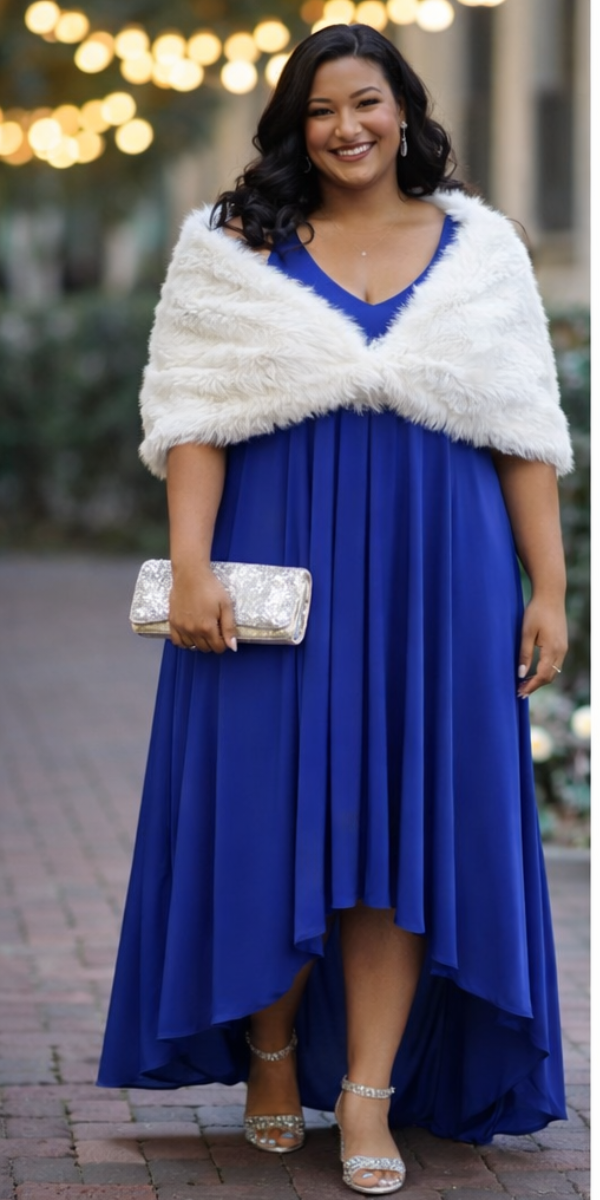 Royal Blue High Low Dress
