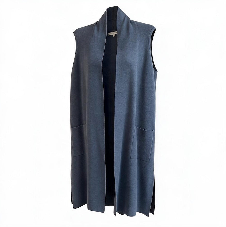 Long Blue Vest