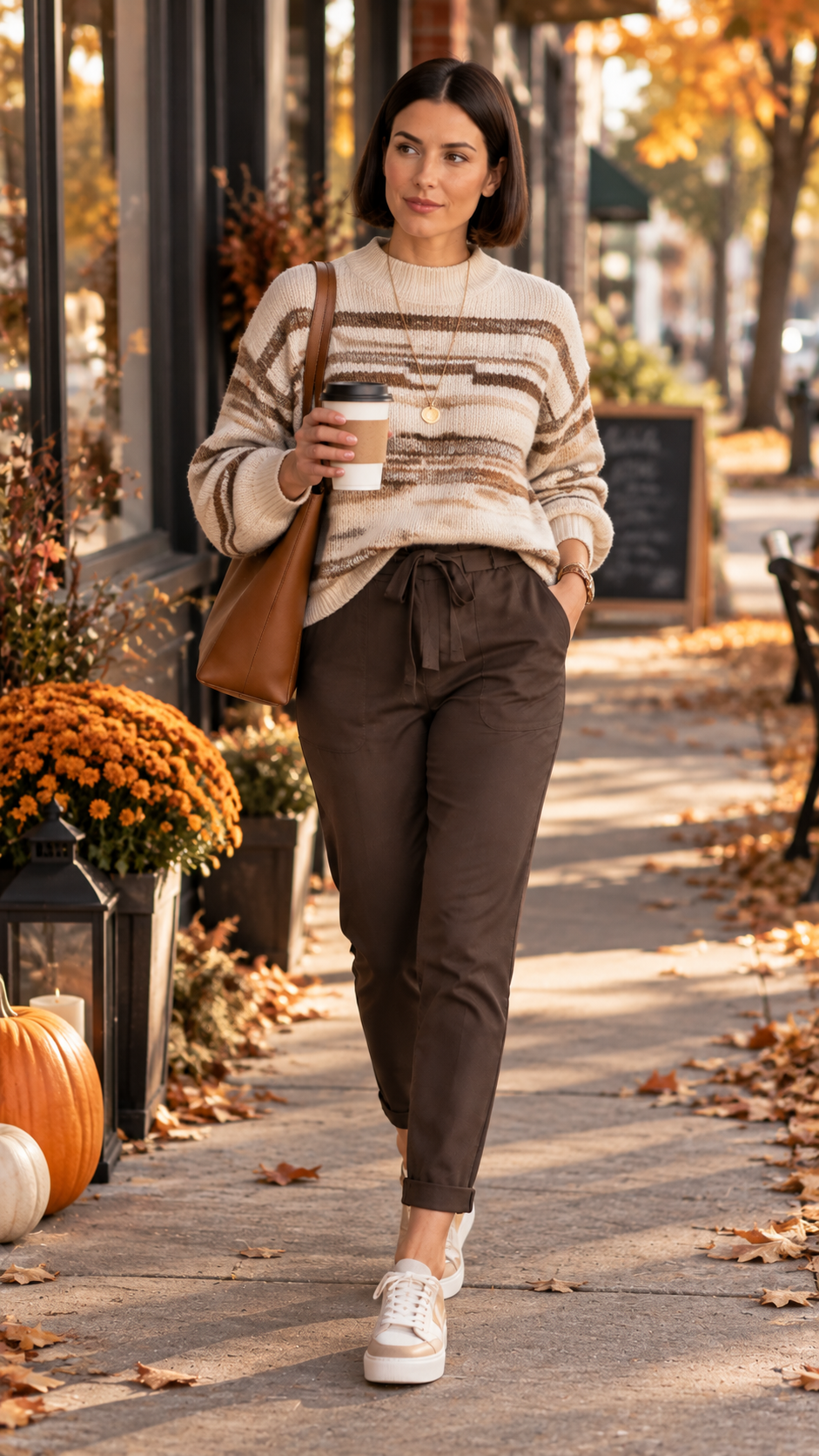 Stretch Pant – Chocolate Brown