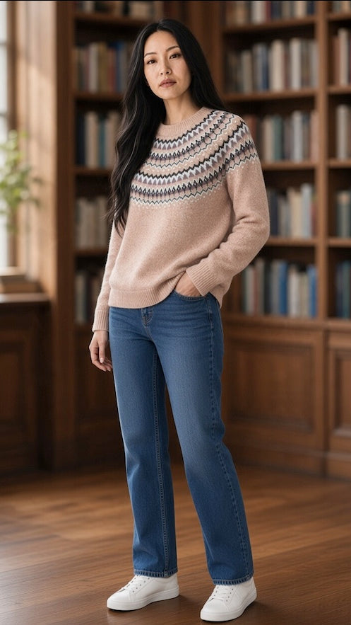 Nordic Blush Tone Sweater