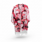 Vibrant Red & Pink Duster Cardigan — Made in Canada