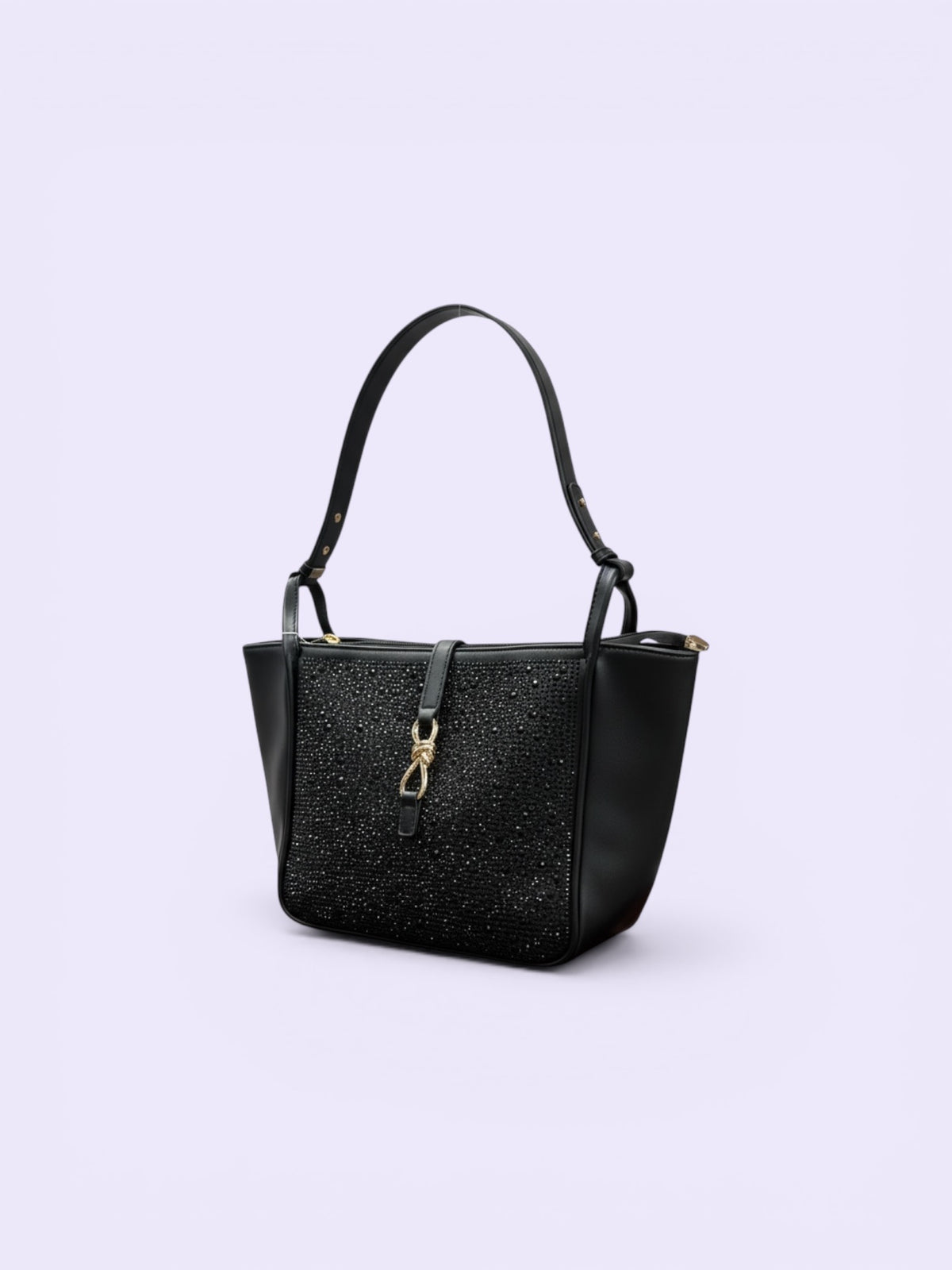 Mid Size Black Tote Purse
