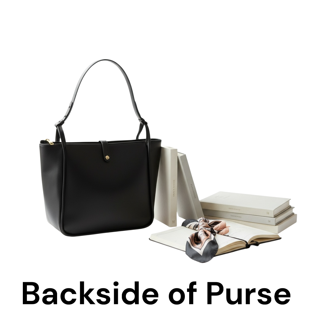 Mid Size Black Tote Purse