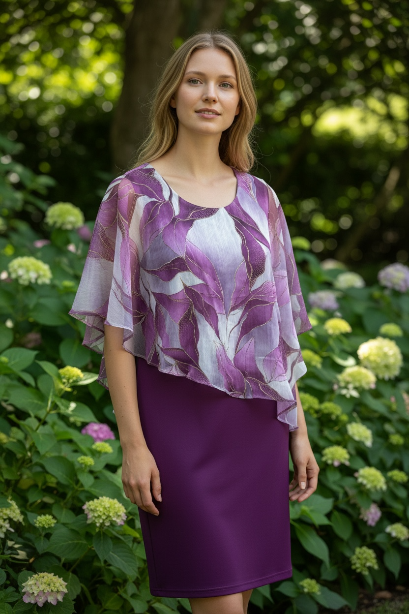 Amethyst Overlay Dress – Elegant Occasion Style