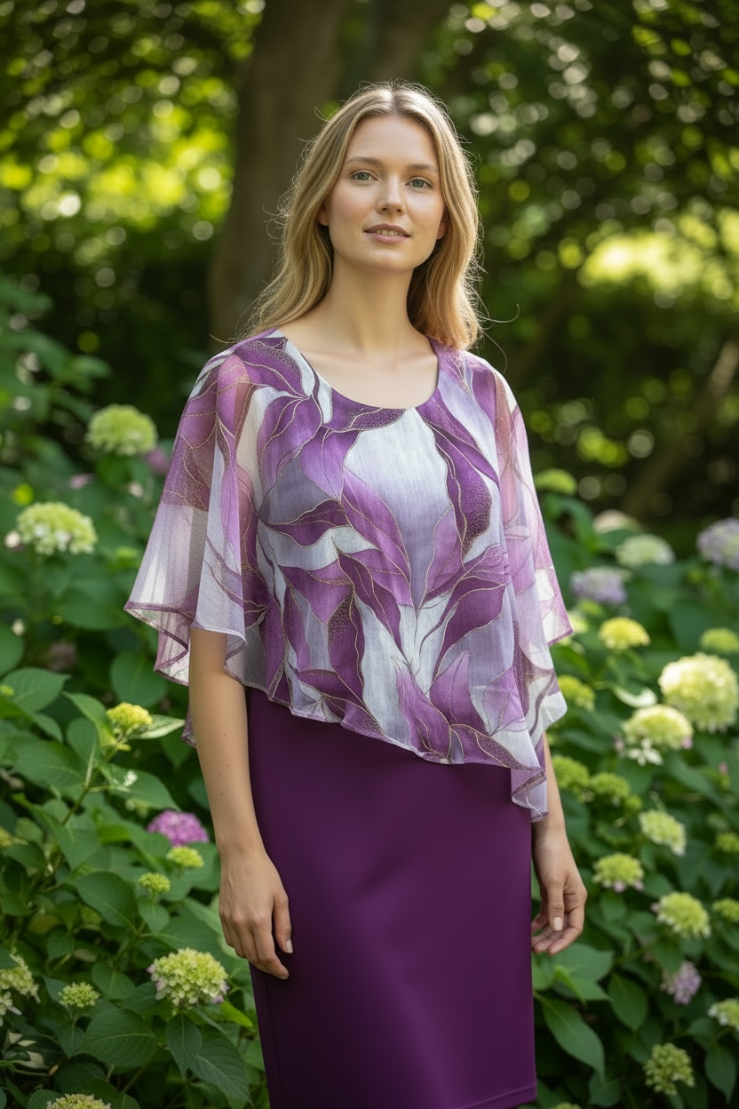 Amethyst Overlay Dress – Elegant Occasion Style